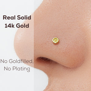 Tiny Gold Nose Piercing Jewelry - Joe