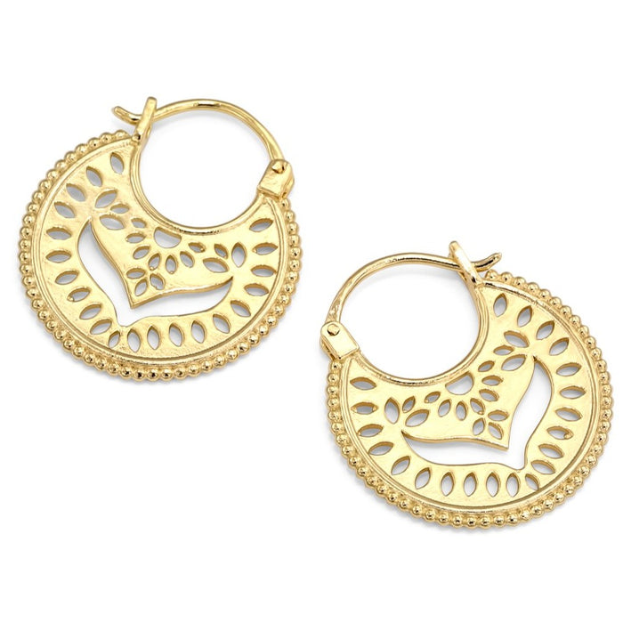 Unique Gold Hoop Earrings - Memetica