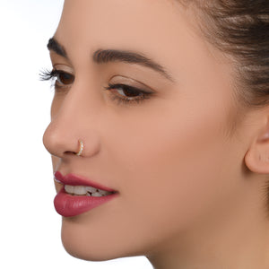 Genuine Diamonds Nose Ring - Lyor