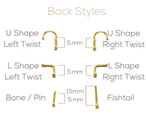 Diamond Bar Nose Stud - Bia