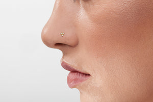 Diamond Balls Nose Stud - Trinity