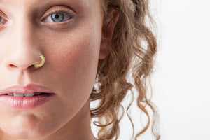 14k Gold Indian Nose Ring Jewelry - Samantha