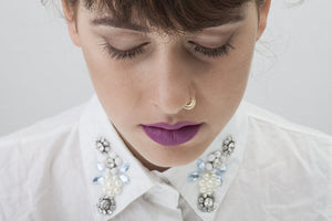 14k Gold Moon Nose Ring - Isabelle