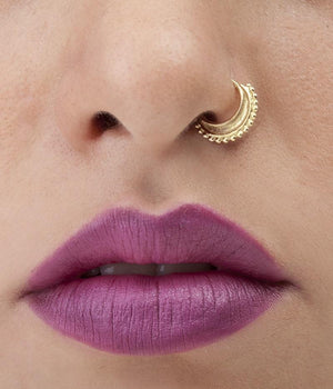 14k Gold Moon Nose Ring - Isabelle