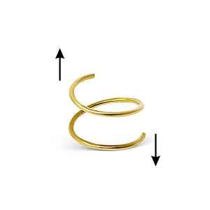 Double Nose Hoop for a Single Piercing