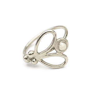 14K Solid Gold Butterfly Nose Ring Jewelry - Ashley